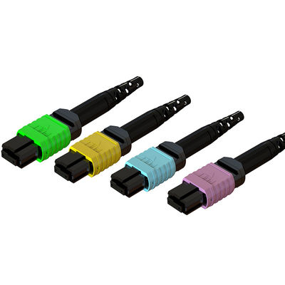 Connecteur de câble à fibre MPO à haute stabilité à température élevée pour la communication par fibre