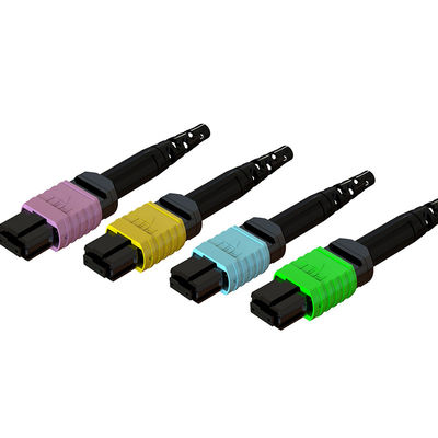 Bon prix 3.0mm 24 cœurs MPO connecteur à fibre optique pour les pièces de communication à fibre en ligne