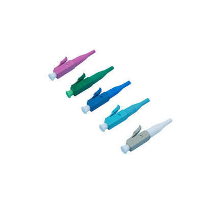 LC simple connecteur APC/PC en fibre optique compatible avec le bouchon en plastique