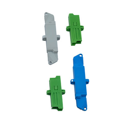 Bon prix Connecteur de câble à fibre optique mono-mode E2000 avec chaussure bleu-vert personnalisable et ferrule en céramique de différentes couleurs en ligne