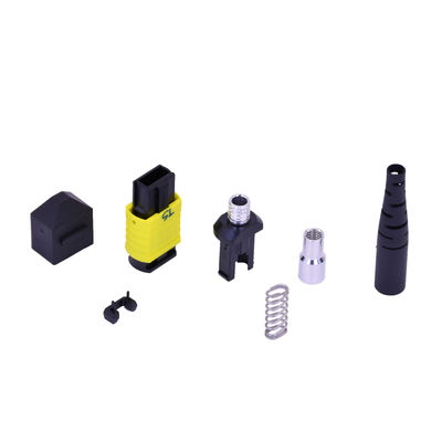 Connecteur de câble à fibre optique monomode MPO/MTP mâle/femelle MTP 12/16 cœurs avec virole MT